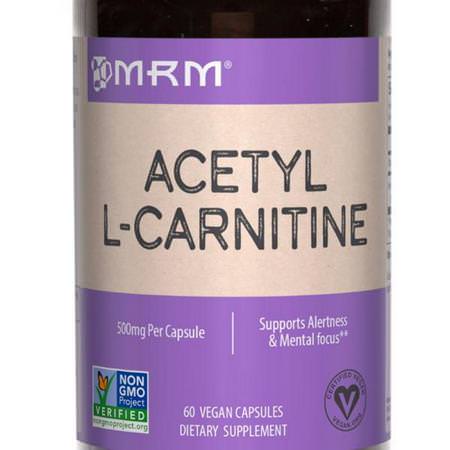 MRM, Acetyl L-Carnitine, 500 mg, 60 Vegan Capsules Review
