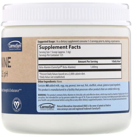 Beta Alanine, Amino Acids, Supplements