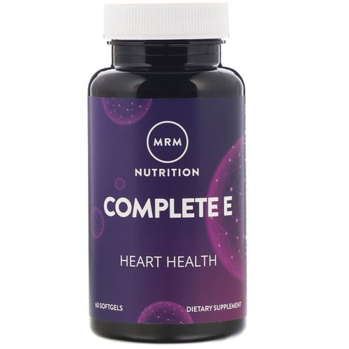 MRM, Nutrition, Complete E, 60 Softgels Review