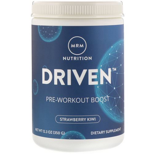 MRM, Driven, Pre-Workout Boost, Strawberry-Kiwi, 12.3 oz (350 g) Review