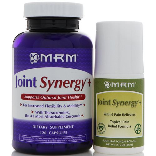 MRM, Joint Synergy+ Value Pack, 120 Capsules and 2 fl oz Roll-On Review