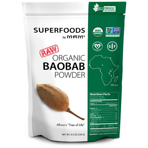 MRM, Raw Organic Baobab Powder, 8.5 oz (240 g) Review