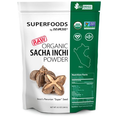 MRM, Raw Organic Sacha Inchi Powder, 8.5 oz (240 g) Review
