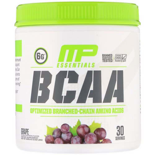 MusclePharm, BCAA Essentials, Grape, 0.52 lb (235.8 g) Review