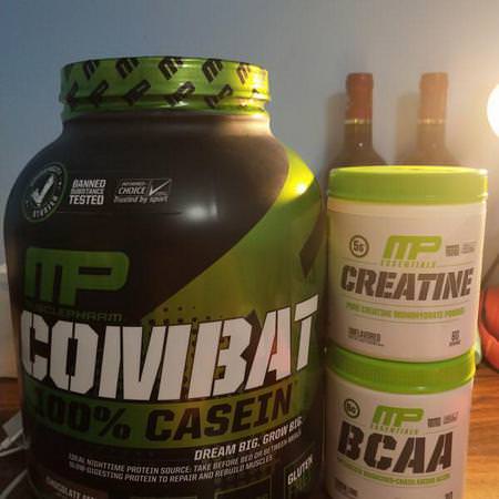 MusclePharm, Combat, 100% Casein, Chocolate Milk, 4 lbs (1814 g) Review
