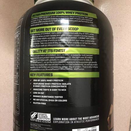 MusclePharm, Combat 100% Whey Protein, Chocolate Milk, 5 lbs (2269 g) Review