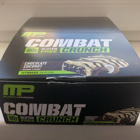 MusclePharm, Combat Crunch, Chocolate Coconut, 12 Bars, (63 g) Each Review