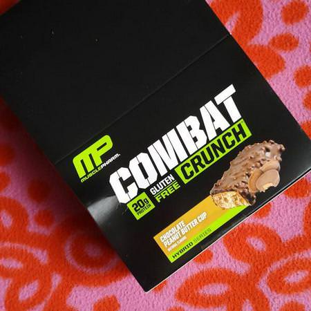 MusclePharm, Combat Crunch, Chocolate Peanut Butter Cup, 12 Bars, 63 g Each Review