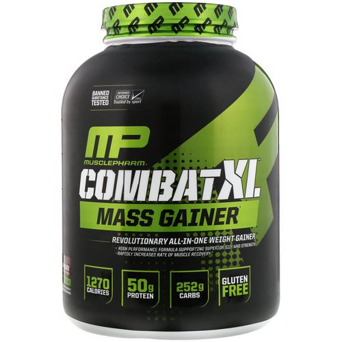 MusclePharm, Combat XL Mass Gainer, Chocolate, 6 lbs (2722 g) Review