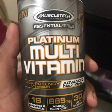 Muscletech, Essential Series, Platinum Multi Vitamin, 90 Tablets Review