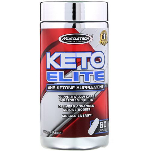 Muscletech, Keto Elite, BHB Ketone Supplement, 60 Capsules Review