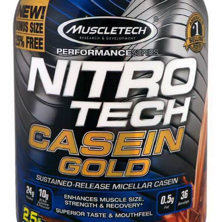 Muscletech, Nitro Tech Casein Gold, Chocolate Supreme, 2.53 lbs (1.15 kg) Review