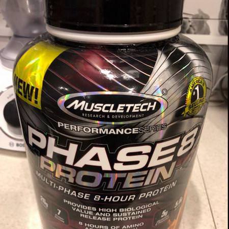 Muscletech, Performance Series, Phase8, Multi-Phase 8-Hour Protein, Milk Chocolate, 4 lbs (2.09 kg) Review