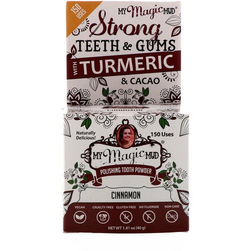 My Magic Mud, Polishing Tooth Powder with Turmeric & Cacao, Cinnamon, 1.41 oz (40 g) Review