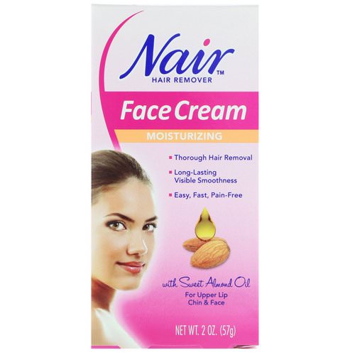 Nair, Hair Remover, Moisturizing Face Cream, For Upper Lip, Chin and Face, 2 oz (57 g) Review