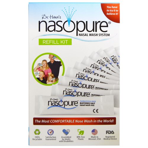 Nasopure, Nasal Wash System, Refill Kit, 1 Kit Review