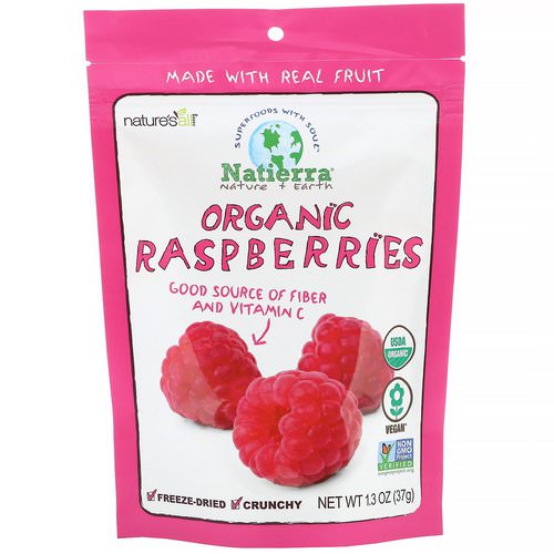 Natierra, Organic Freeze-Dried, Raspberries, 1.3 oz (37 g) Review