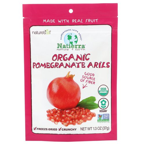 Natierra, Organic Freeze-Dried, Pomegranate Arils, 1.3 oz (37 g) Review