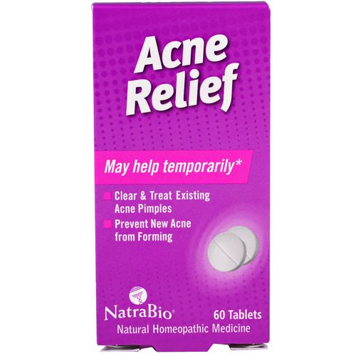 NatraBio, Acne Relief, 60 Tablets Review