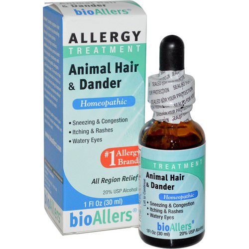 NatraBio, bioAllers, Allergy Treatment, Animal Hair & Dander, 1 fl oz (30 ml) Review