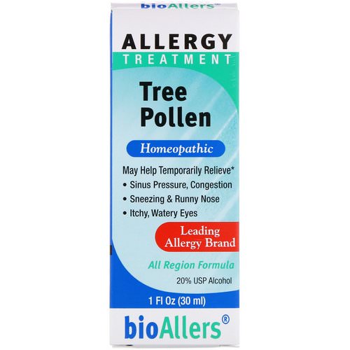 NatraBio, BioAllers, Tree Pollen, Allergy Treatment, 1 fl oz (30 ml) Review