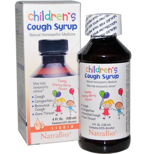 NatraBio, Children's Cough Syrup, Yummy Cherry-Berry Flavor, 4 fl oz (120 ml) Review