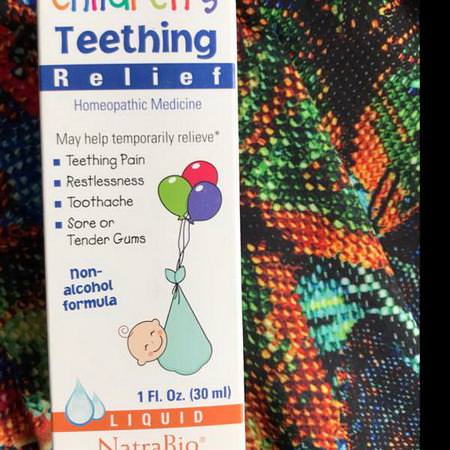 NatraBio, Children's Teething Relief, Non-Alcohol Formula, Liquid, 1 fl oz (30 ml) Review