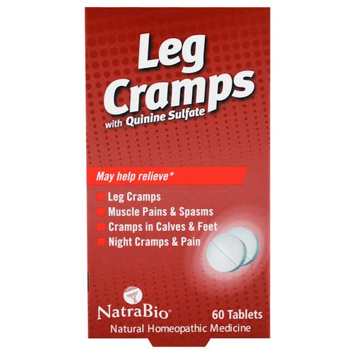 NatraBio, Leg Cramps, with Quinine Sulfate, 60 Tablets Review
