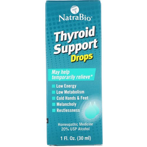 NatraBio, Thyroid Support Drops, 1 fl oz (30 ml) Review