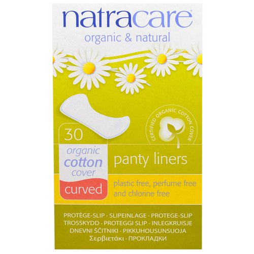 Natracare, Organic & Natural Panty Liners, Curved, 30 Liners Review