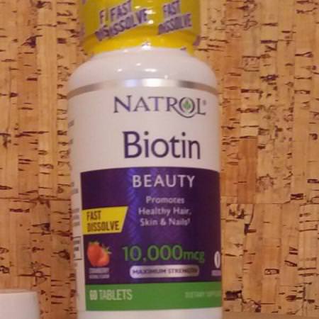 Biotin, Maximum Strength, Strawberry
