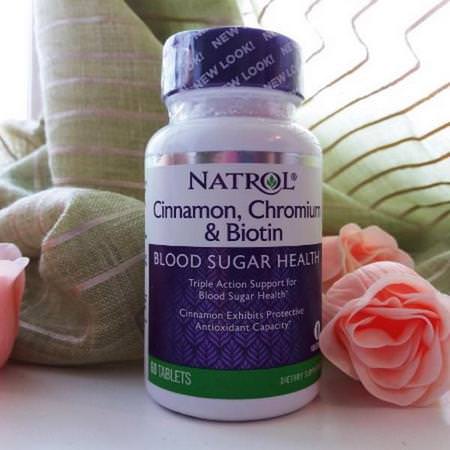 Natrol, Cinnamon, Chromium & Biotin, 60 Tablets Review