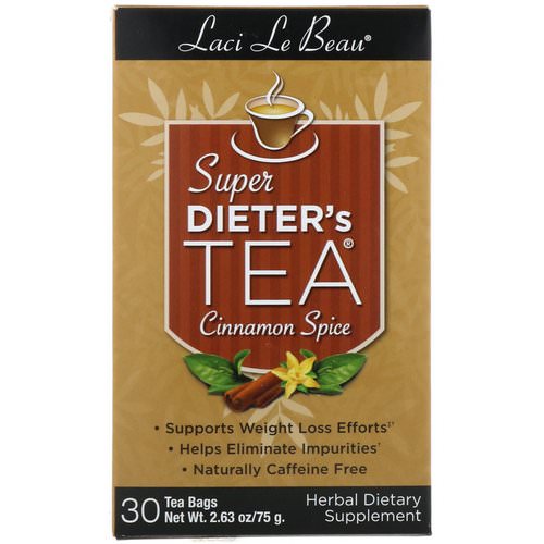 Natrol, Laci Le Beau, Super Dieter's Tea, Cinnamon Spice, 30 Tea Bags, 2.63 oz (75 g) Review