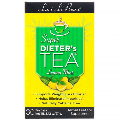 Natrol, Laci Le Beau, Super Dieter's Tea, Lemon Mint, 30 Tea Bags, 2.63 oz (75 g) Review