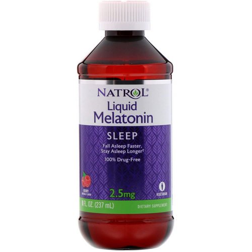 Natrol, Liquid Melatonin, Sleep, Berry Natural Flavor, 2.5 mg, 8 fl oz (237 ml) Review