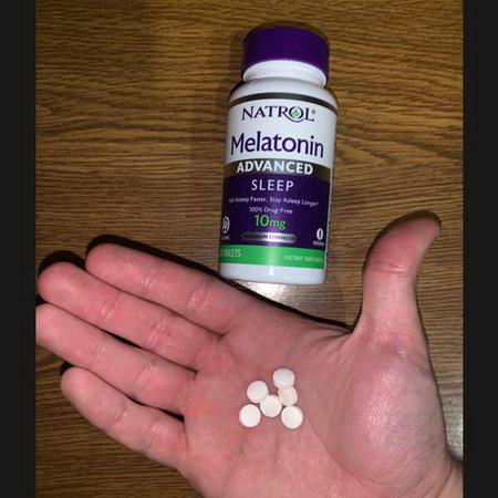 Natrol, Melatonin, Advanced Sleep, Time Release, 10 mg, 60 Tablets Review