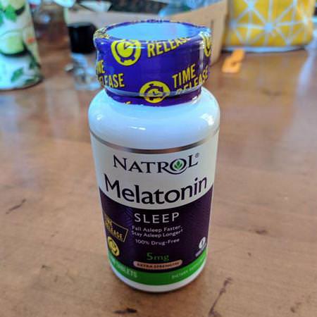 Natrol, Melatonin, Time Release, Extra Strength, 5 mg, 100 Tablets Review