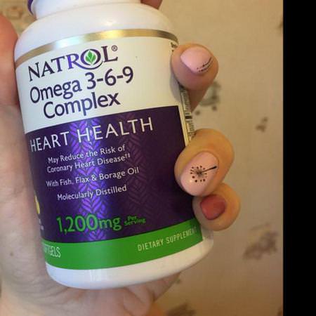 Natrol, Omega 3-6-9 Complex, Lemon, 1,200 mg, 90 Softgels Review