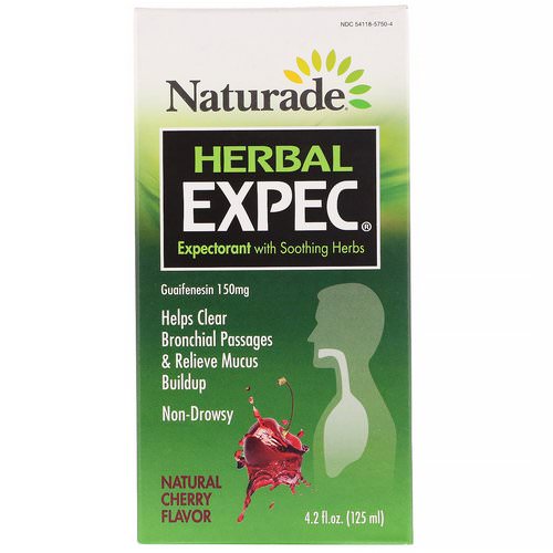 Naturade, Herbal EXPEC, Herbal Expectorant, Natural Cherry Flavor, 4.2 fl oz (125 ml) Review