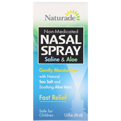 Naturade, Nasal Spray, Saline & Aloe, 1.5 fl oz (45 ml) Review