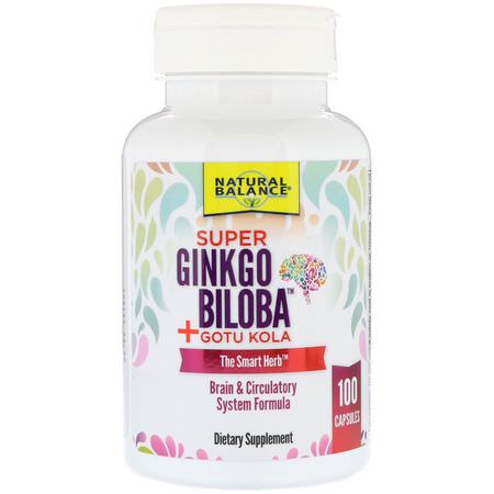 Natural Balance, Herbal Formulas, Ginkgo Biloba