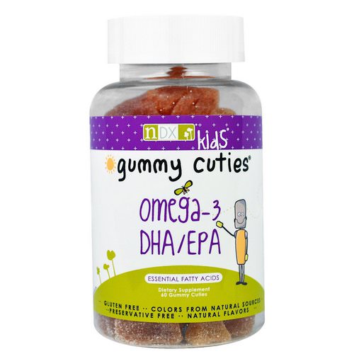 Natural Dynamix (NDX), Kids, Gummy Cuties, Omega-3 DHA/EPA, 60 Gummy Cuties Review