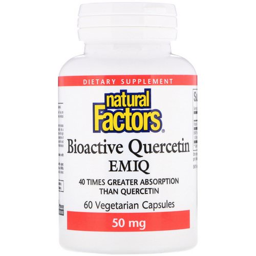 Natural Factors, Biaoctive Quercetin EMIQ, 50 mg, 60 Vegetarian Capsule Review