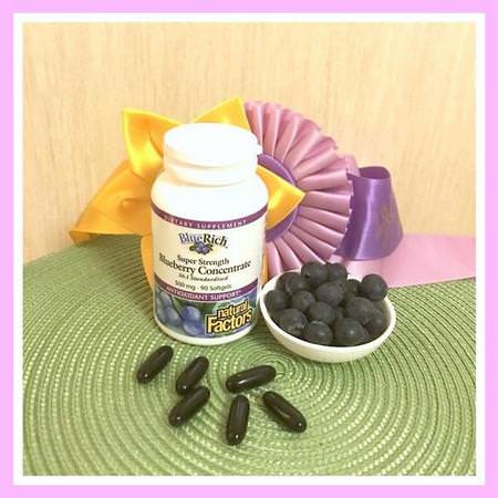 Natural Factors, Blueberry Supplements
