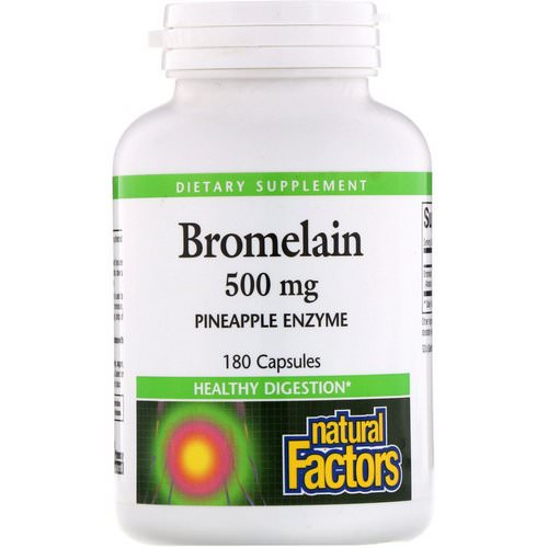 Natural Factors, Bromelain, 500 mg, 180 Capsules Review