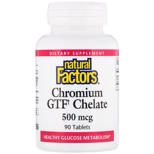 Natural Factors, Chromium GTF Chelate, 500 mcg, 90 Tablets Review