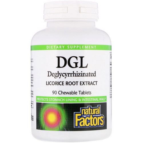 Natural Factors, DGL, Deglycyrrhizinated Licorice Root Extract, 90 Chewable Tablets Review