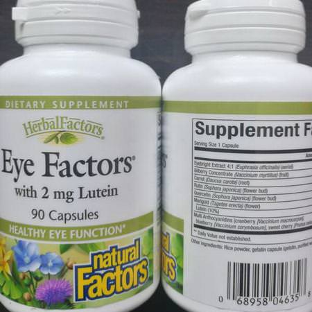 Natural Factors Supplements Eye Ear