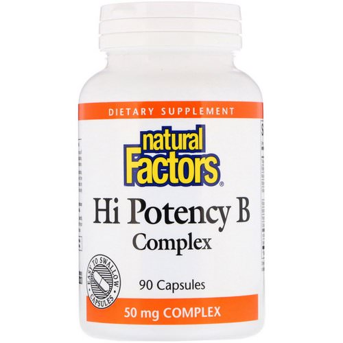 Natural Factors, Hi Potency B Complex, 90 Capsules Review
