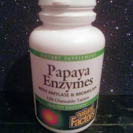 Natural Factors Supplements Digestion Papaya